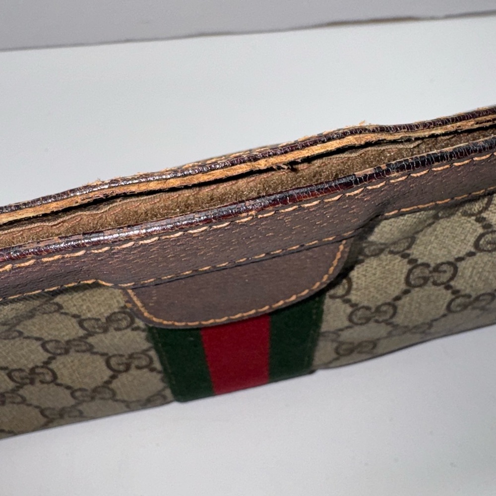 Vintage Gucci Clutch Bag  Brown PVC - Picture 8 of 15